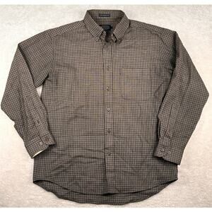 Pendleton Sir Pendleton Shirt Mens Sz L Brown Plaid Long Sleeve Wool Button Down